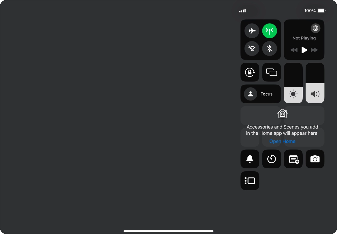 Press the Stage Manager icon to turn on the function.