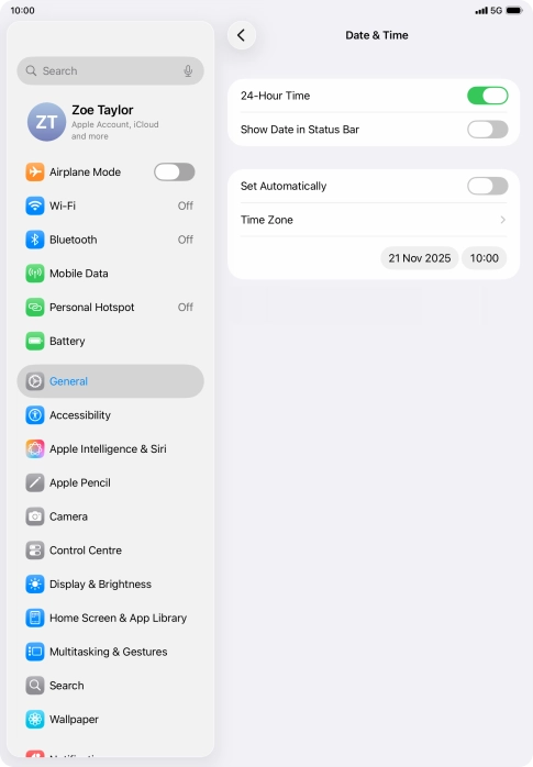 Press the indicator next to Press the indicator next to