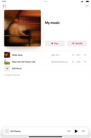 Go to the required category or playlist and press the required audio file. Go to the required category or playlist and press the required audio file.