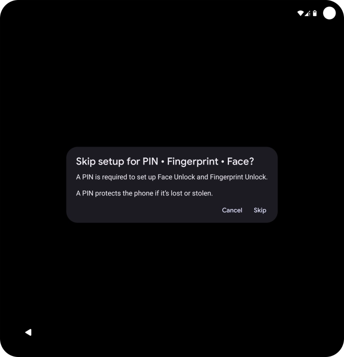 Press Skip. Press Skip.
