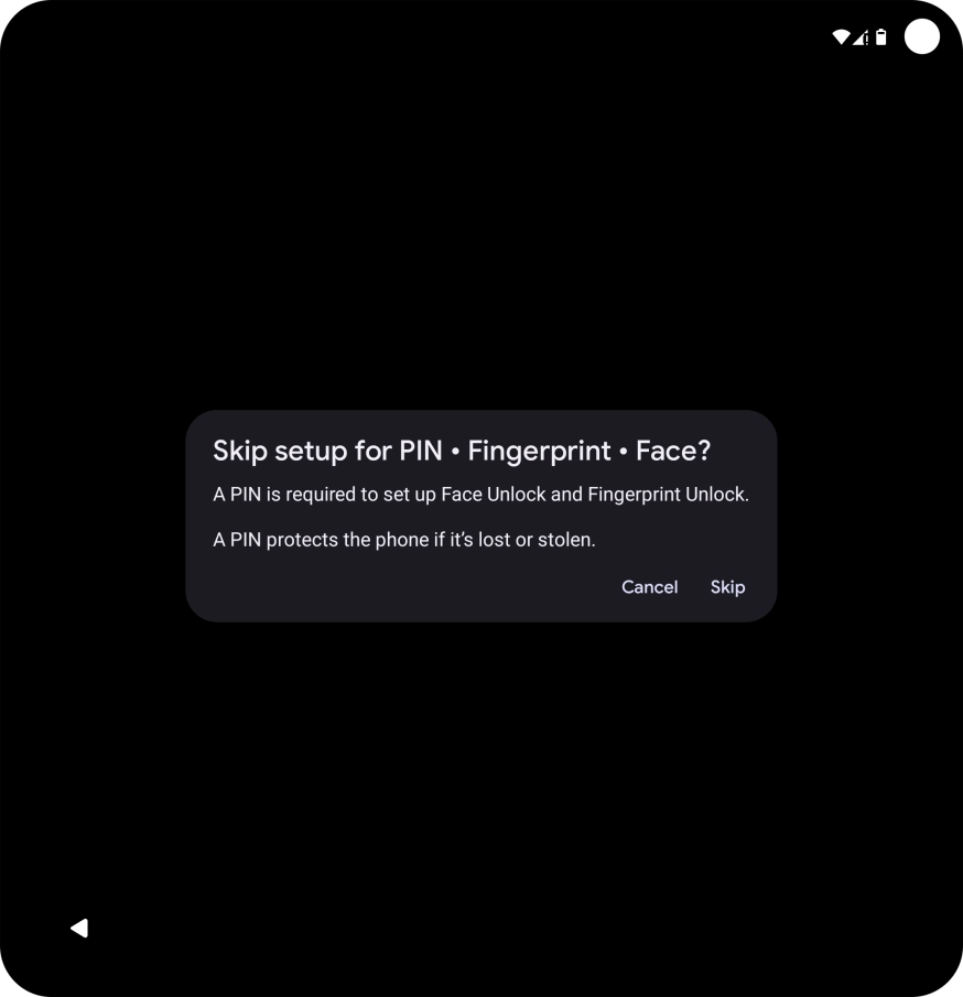Press Skip. Press Skip.