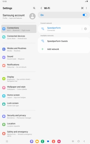 Press the Home key to return to the home screen.