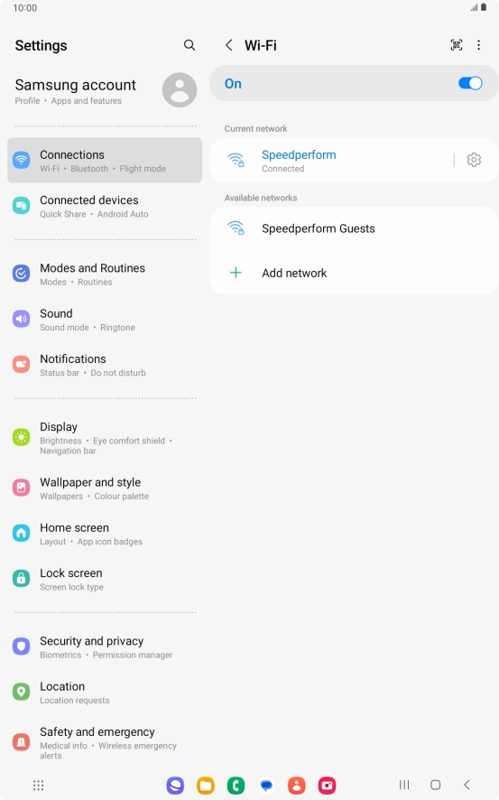 Press the Home key to return to the home screen.