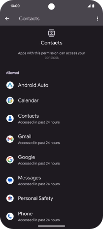 Press the required app. Press the required app.