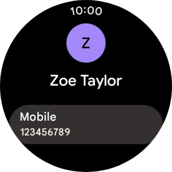 Press the required phone number. Press the required phone number.