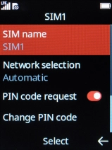 Select Network selection.