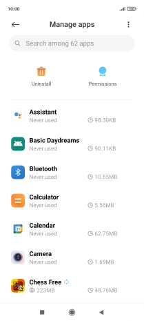 Press the required app.