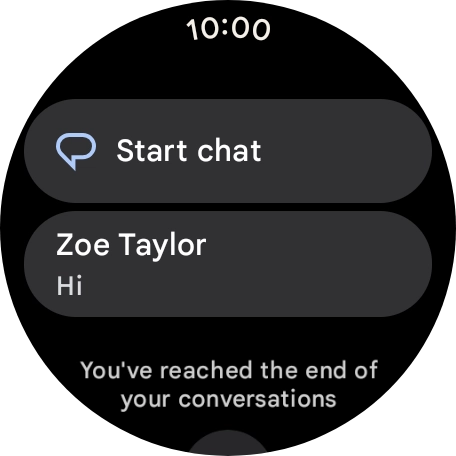 Press the required text message to read it.