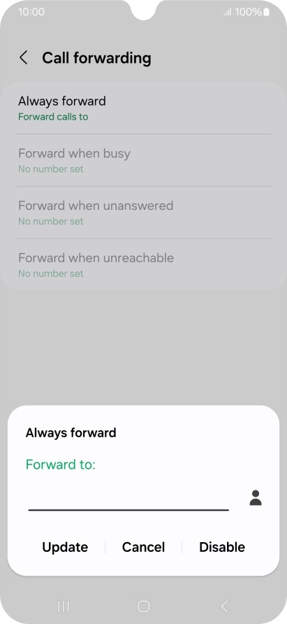 Press Disable.