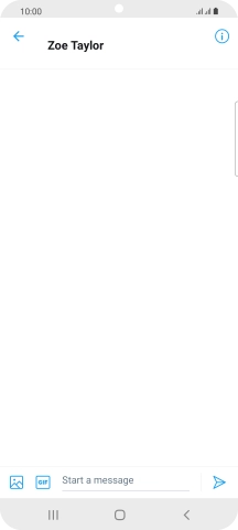 Press the text input field. Press the text input field.