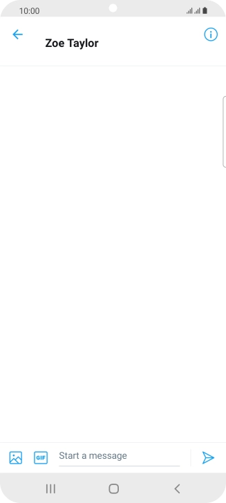 Press the text input field. Press the text input field.