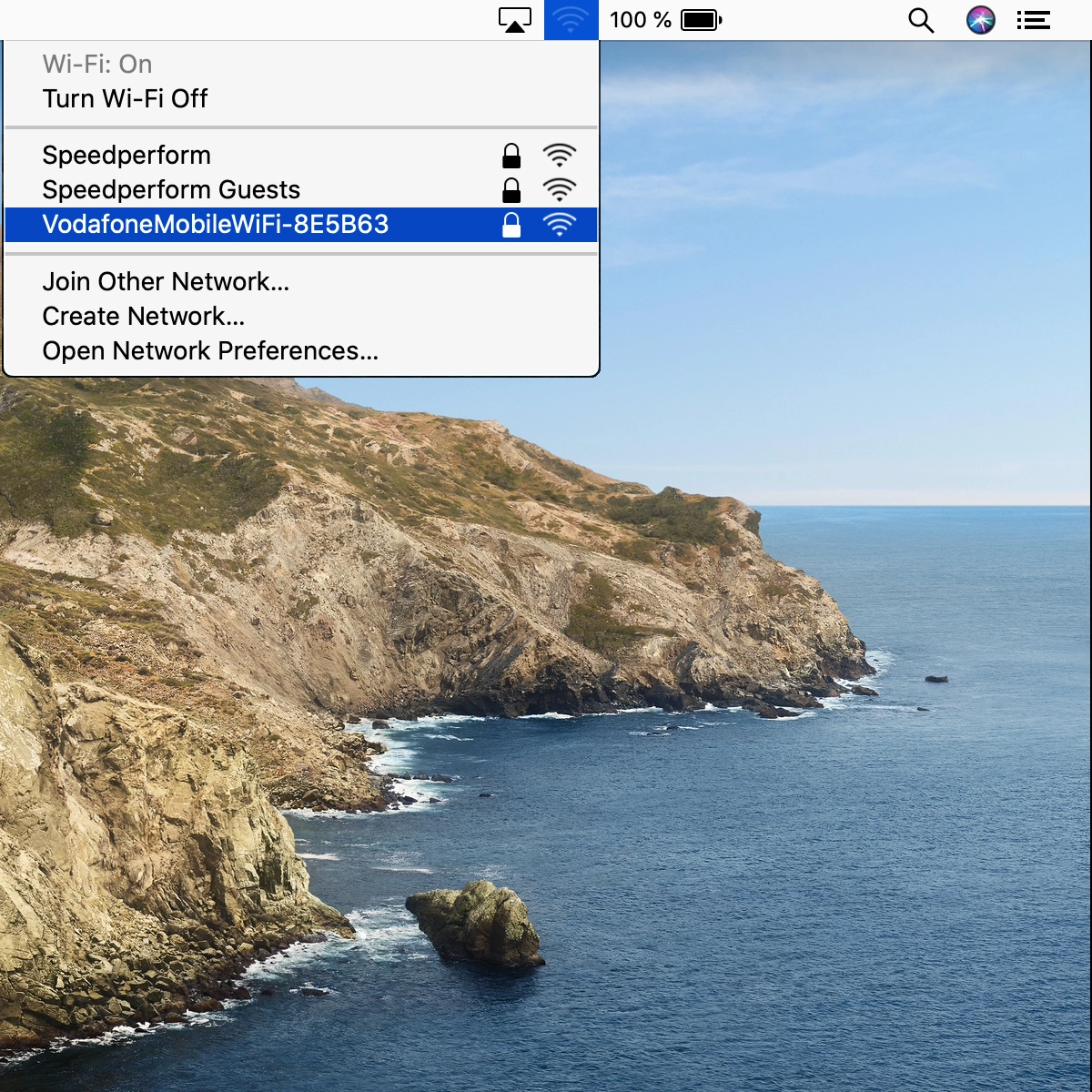 Click the name of your Wi-Fi hotspot.