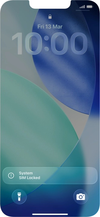 Slide your finger upwards starting from the bottom of the screen.