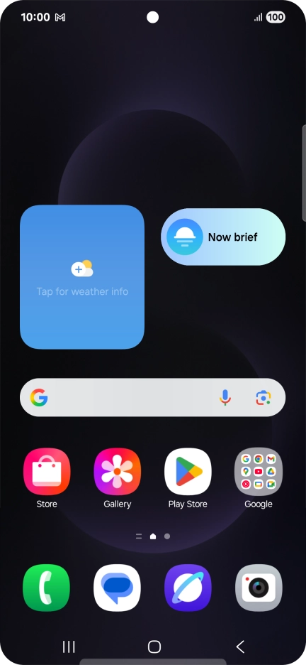 The email message icon shows that you've received a new email message.