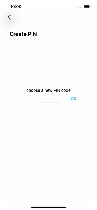 Key in a new four-digit PIN and press OK.