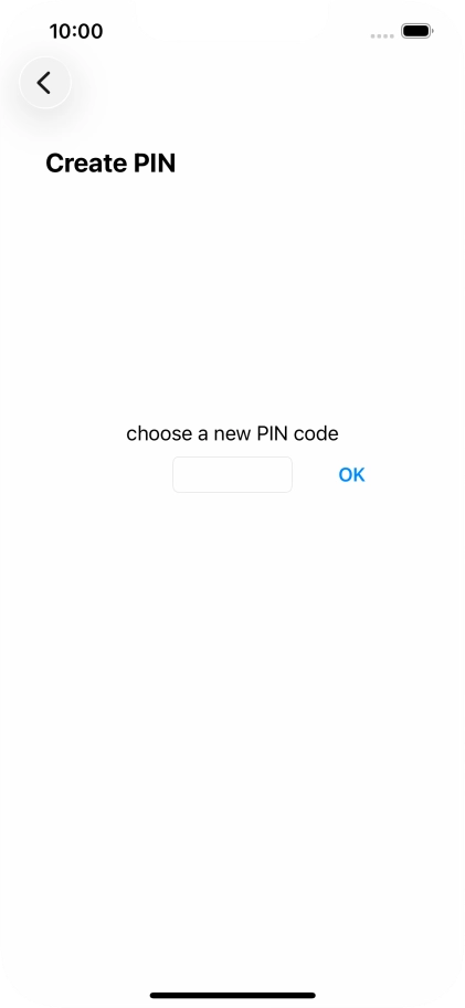 Key in a new four-digit PIN and press OK.