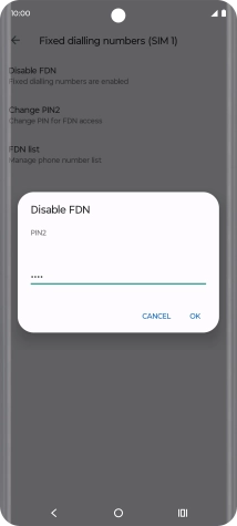 Key in your PIN2 and press OK. The default PIN2 is 1111. Key in your PIN2 and press OK. The default PIN2 is 1111.