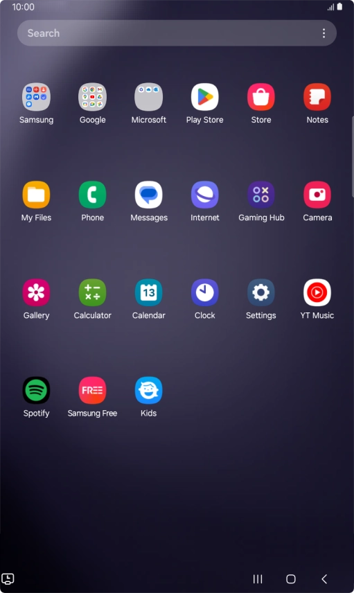 Press Samsung. Press Samsung.