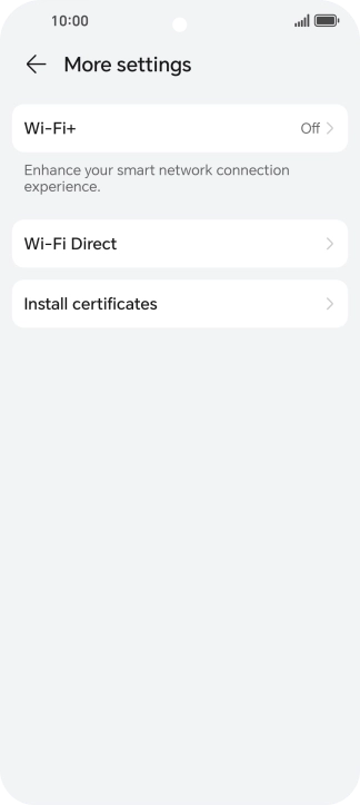 Press Wi-Fi+.