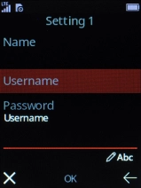 Key in wap and press the Navigation key.