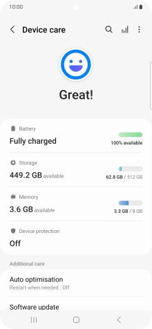 Press Battery.