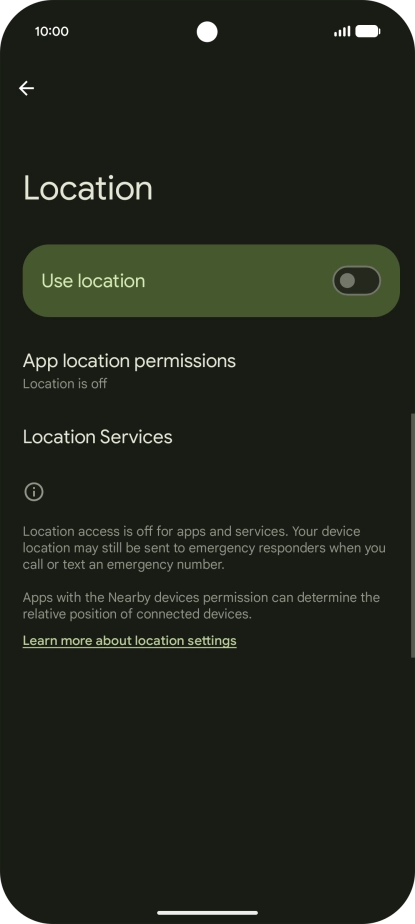 Press the indicator next to Press the indicator next to