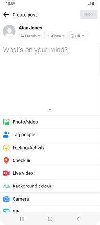 Press the text input field and key in the required text. Press the text input field and key in the required text.