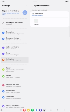Press Add apps and follow the instructions on the screen to select which apps you would like to receive notifications from when Do Not Disturb is turned on. Press Add apps and follow the instructions on the screen to select which apps you would like to receive notifications from when Do Not Disturb is turned on.