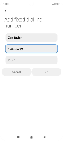 Press PIN2.