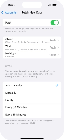 Press the indicator next to Press the indicator next to