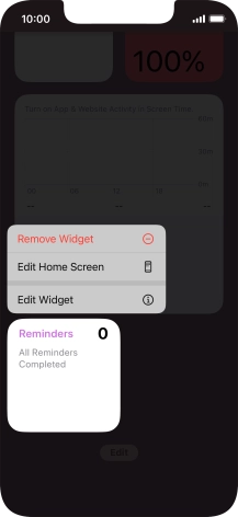 Press Remove Widget. Press Remove Widget.