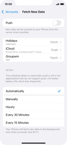 If you turn off the function, press the required setting. If you turn off the function, press the required setting.