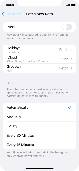 If you turn off the function, press the required setting. If you turn off the function, press the required setting.