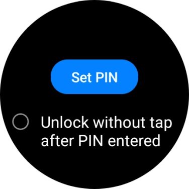 Press Set PIN. Press Set PIN.