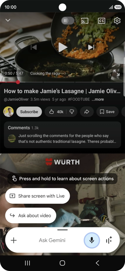Press Ask about video.