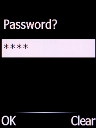 Key in the phone lock code (default is 12345) and press the Left selection key.