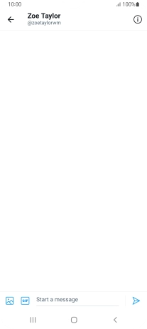 Press the text input field. Press the text input field.