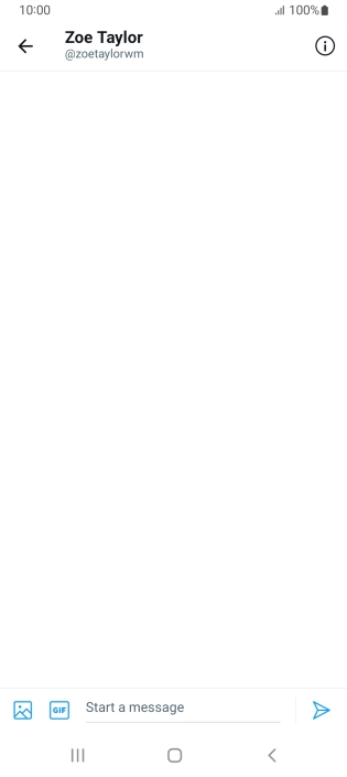 Press the text input field. Press the text input field.