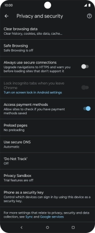 Press Clear browsing data. Press Clear browsing data.