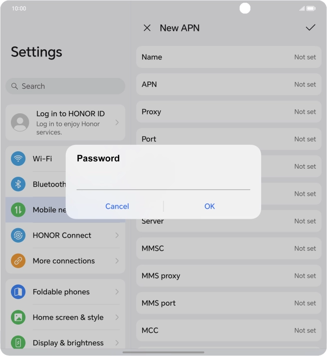 Key in wap and press OK. Key in wap and press OK.