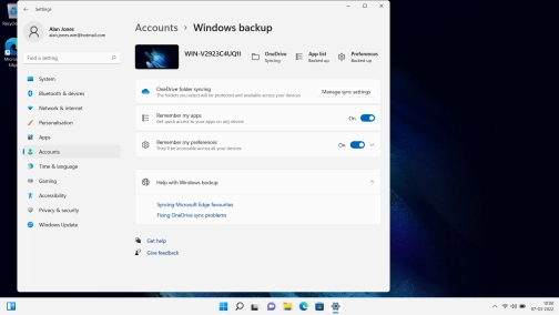 Click Manage sync settings. Click Manage sync settings.