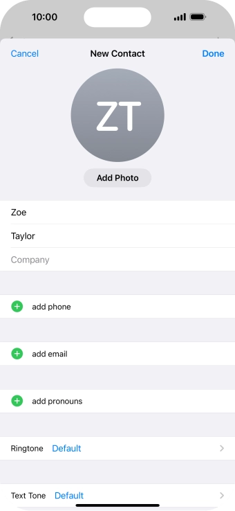 Press add phone. Press add phone.