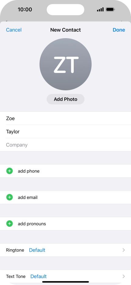 Press add phone. Press add phone.