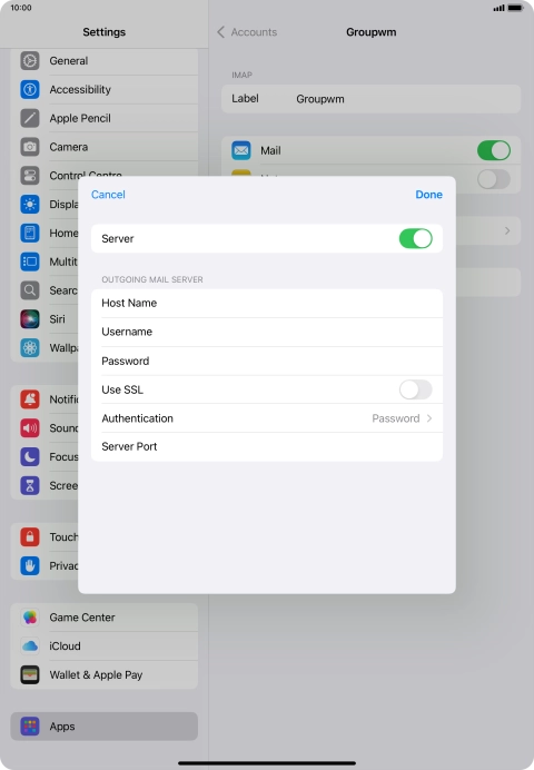 Press the indicator next to Press the indicator next to
