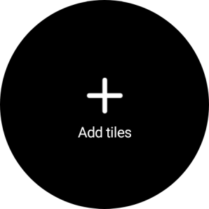 Press Add tiles. Press Add tiles.
