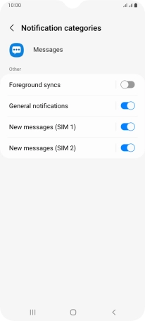 Press New messages. Press New messages.