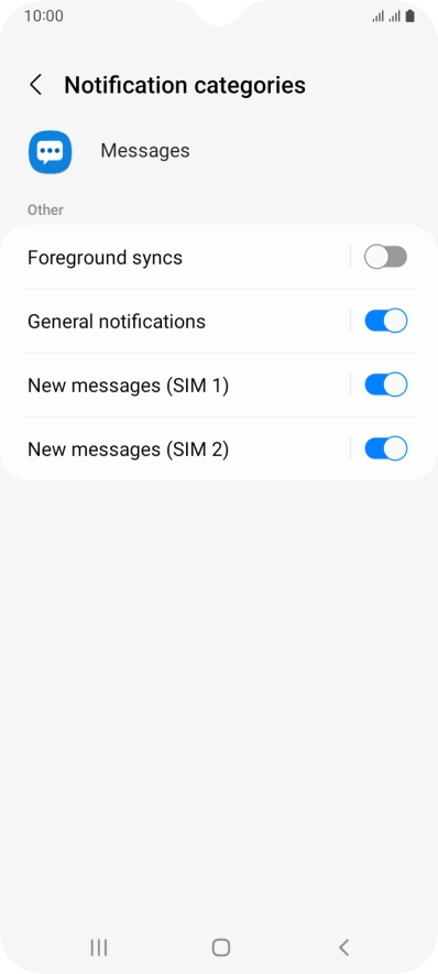 Press New messages. Press New messages.