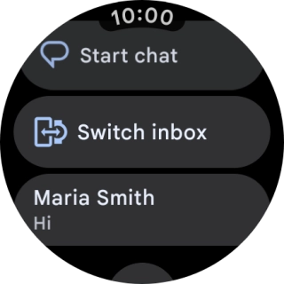 Press the required text message to read it. Press the required text message to read it.