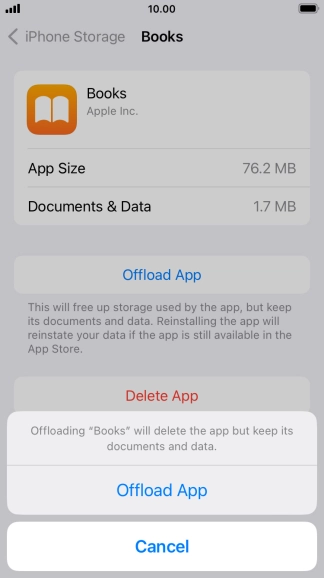 Press Offload App.