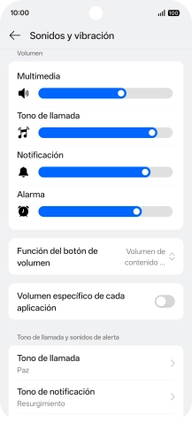 Pulsa Tono de llamada. Pulsa Tono de llamada.